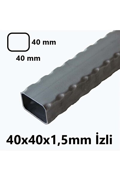 TOSÇELİK İzli (2mt) 40 x 40 x 1,5 mm Kutu Profil Boru Metal 40x40x1,5 Demir