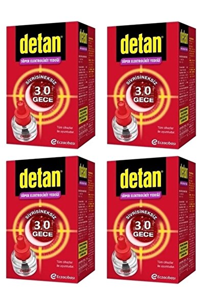 Detan Süper Elektrolikit Yedek Şişe - 30 Gece x 4 Adet