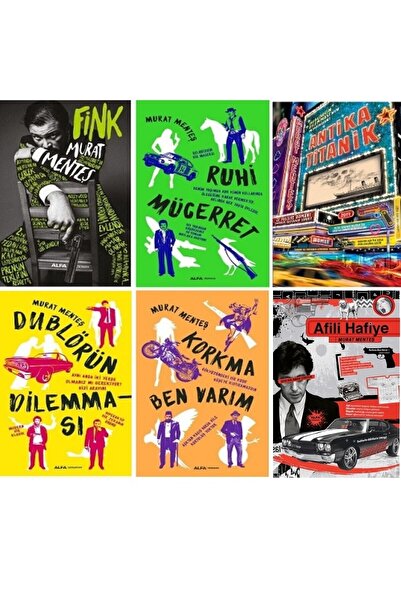 Alfa Yayınları Dublörün Dilemması - Ruhi Mücerret - Korkma Ben Varım - Afili Hafiye / 9 Kitap Set - Murat Menteş