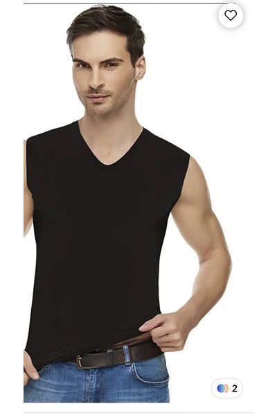 Tutku 6 Pieces Men's Elastane V-Neck Zero Sleeve