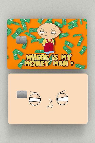 Namgo Family Guy Stewie 2-pack Πιστωτική κάρτα & Αυτοκόλλητο Αυτοκόλλητο