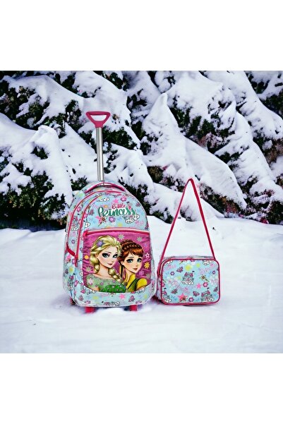 JOJO KIDS حقيبة مدرسية ابتدائية مجمدة للفتيات مع حقيبة غداء