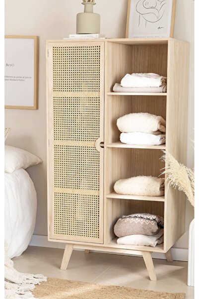 one design Masif Ahşap Gardrop 150x80x55