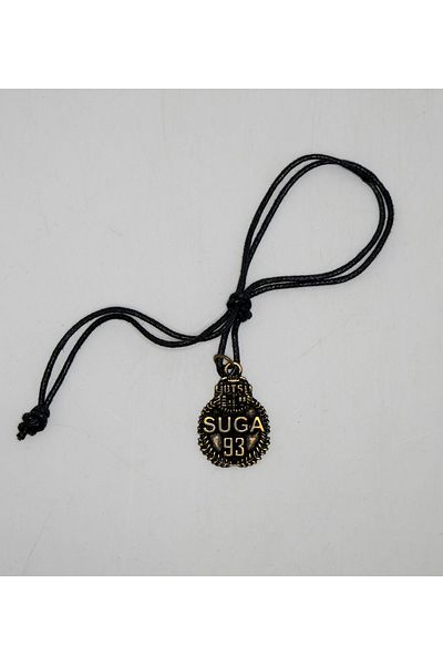 EZG Business Suga 93 BTS Model Leather String Necklace