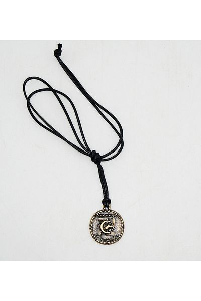 EZG Business Tengri Wolf Model Leather String Design Necklace