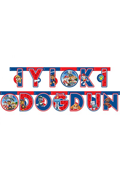 kidspartim Paw Patrol Srećan rođendan Uzara Tekstualni banner