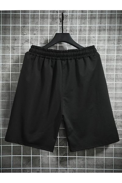YUVEST Μαύρο σορτς Blackrock Unisex Tjikuzu Bear με στάμπα