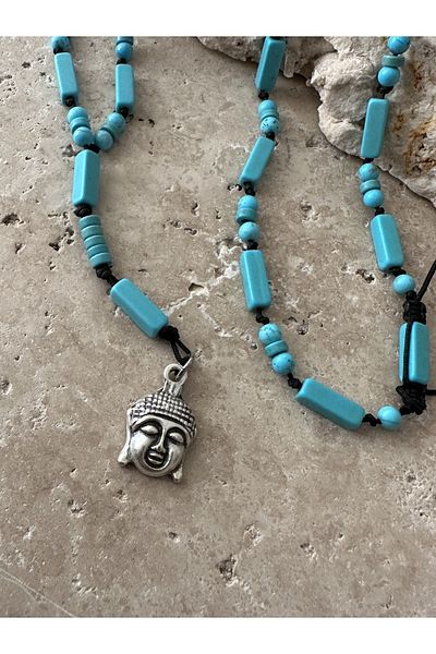 CAPO by Aytaç Yamaç Blue Turquoise Natural Stone Necklace