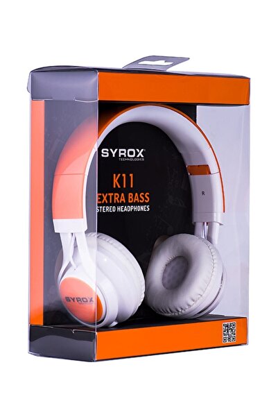 Syrox Doğum Günü Hediye için Mikrofonlu Kablolu Kulaklık Ekstra Bass SARI (BLUETOOTH YOKTUR)