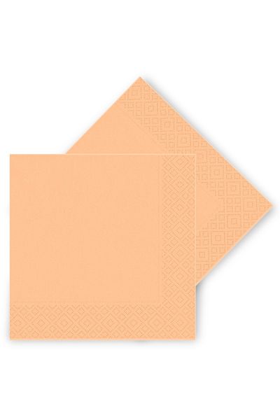 aşkın concept Salmon Color Paper Napkin 16 Pieces Macarons Color Pastel Color
