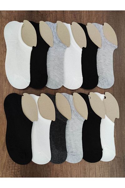 Leement socks 12 чифта памучни маратонки, невидими, нулев размер, дишаща мрежеста горна част