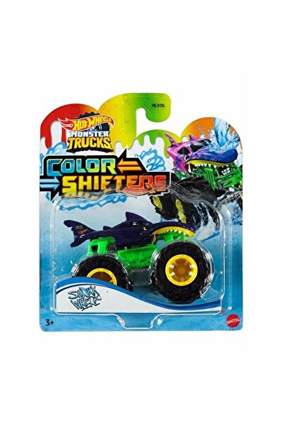 HOT WHEELS Monster Trucks Renk Değiştiren Araçlar Shark Wreak HGX09