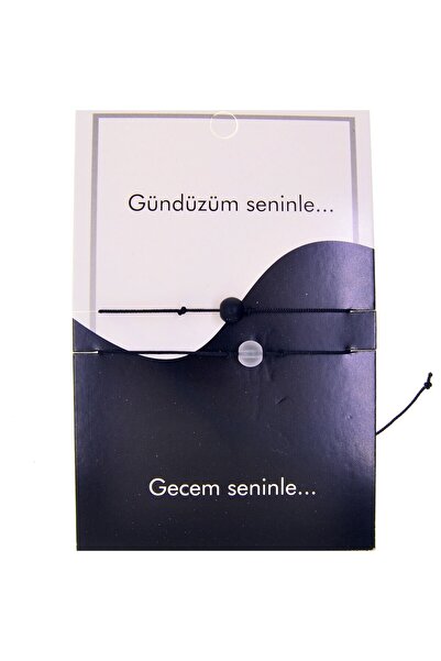 X-Lady Accessories Altın Renk Gündüz Gece Arkadaş Şans Bilekliği - 2689