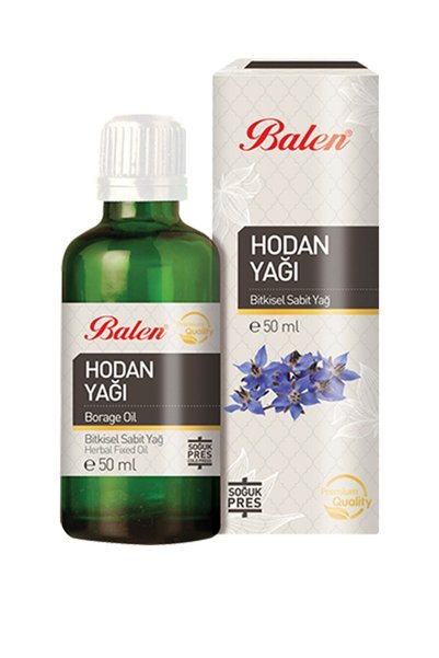 Balen 3 Boxes of Borage Oil 50 ml. 3 Balls of Borage Oil 150 ml.
