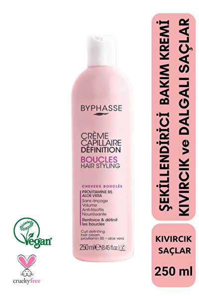 BYPHASSE Bukleli Saçlar İçin Şekillendirici Bakım Kremi 250ml
