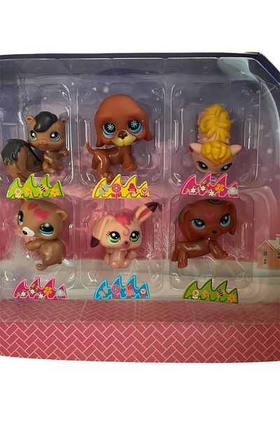 Minişler Pet Shop Littlest Pet Shop 6-Piece Character Set Lovely Zoology Squirrel