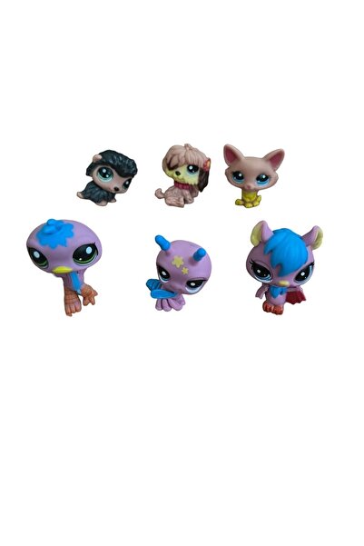Minişler Pet Shop Littlest Pet Shop 6-Piece Character Set Lovely Zoology Ostrich