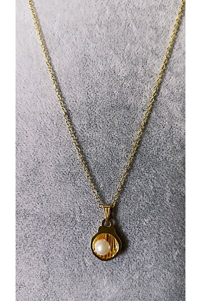 Trend Dünyası Pearl Stone Oyster Necklace