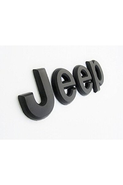 idealaksesuar Jeep Bagaj / Kaput Yazı Logo Mat Siyah Metal Hood Trunk Letteri...