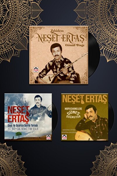 plakmarketi Plak - Neşet Ertaş Üçleme "usta'nın Analog Kayıt 3 Plağı Bir Arada"