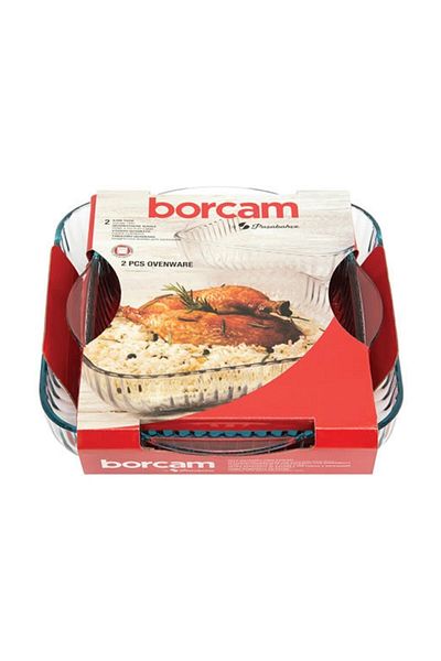 Paşabahçe (159166) Pyrex Square Tray Set of 2