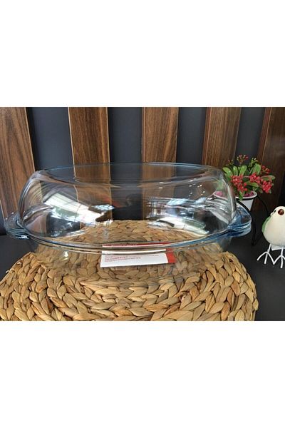 Paşabahçe 59022 Oval Pot Oven Container with Lid