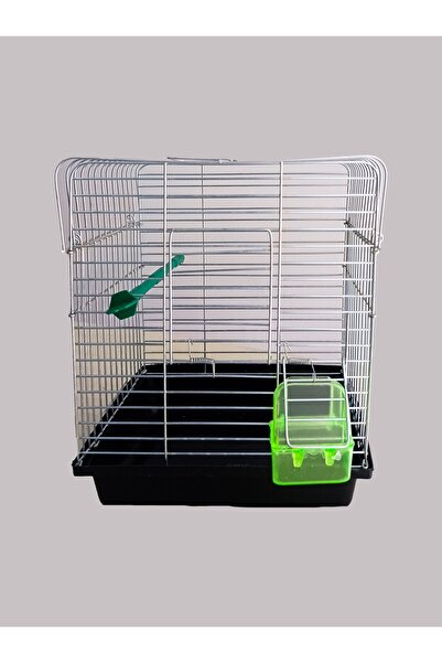 ALBATROS Kuş Kafesi Silver Galvaniz Tek Kapılı Tek Yemlikli
