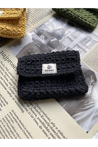 AGAPI Portofel tricotat manual/Portofel Agapi lucrat manual/Suport card