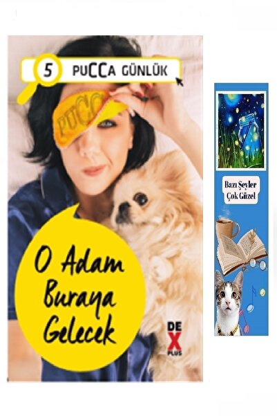 Dex Yayınevi Pucca Günlük - 5 : O Adam Buraya Gelecek Özel Tasarım Ayraç Hediye