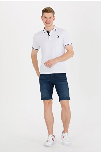 U.S. Polo Assn. μπλουζάκι πόλο μπλουζάκι με λαιμόκοψη