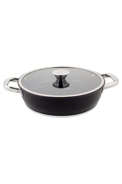 Aryıldız Trendy Induction Prestige 26 Cm Flat Pot - Black