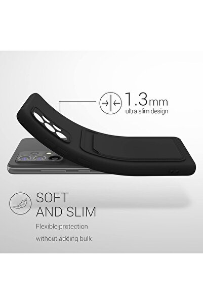 m.tk moveteck Xiaomi Redmi Note 12 4g Kılıf Kamera Korumalı Kartvizitli Cüzdan Silikon Kartlıklı Yumuşak 360 Kapak