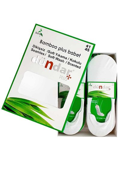 Dündar Bamboo Plus Ballerinas Seamless Soft Wash Scented 12 Pairs Men