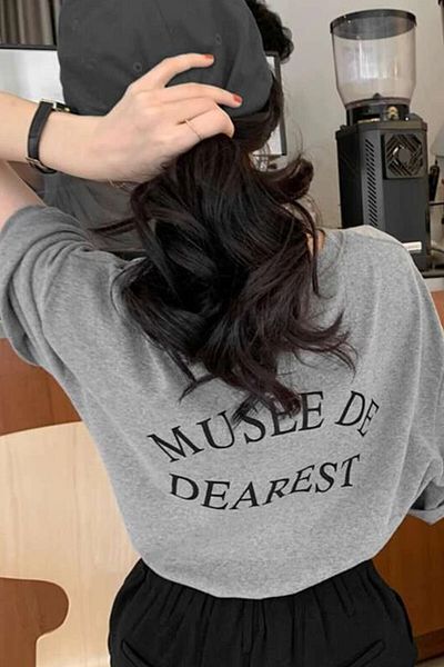 AMMA Unisex Musee de Dearest Printed Oversize 100% Cotton Boyfriend T-shirt