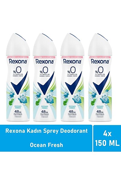Rexona Kadın Deodorant Ocean Fresh 150 ML - 4'lü Avantaj Paketi
