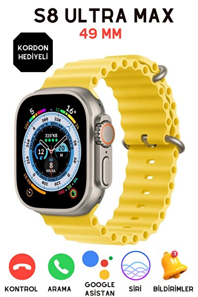 NS Store Smart Watch Ultra Plus S8 Ultra Max 49Mm 2.08 Inc 2023 Akıllı Saat