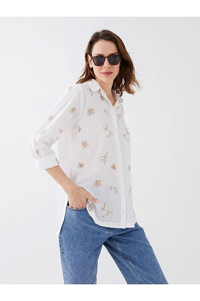 LC Waikiki Classic Patterned Long Sleeve Women's Shirt