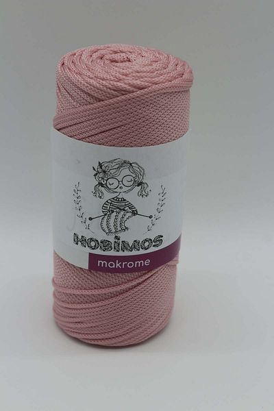Hobimos 200 gr 230 Mt Polyester Macrame Twine - Τσάντα, Καλάθι, Σφουγγαρίστρα, Σχοινί Σουπλά 2mm