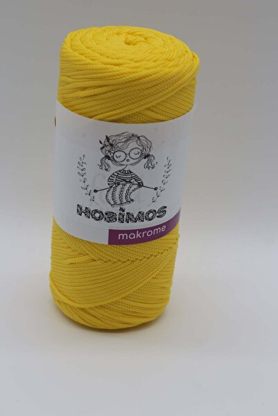 Hobimos 200 gr 230 Mt Poliester Macrame Ață - Geantă, Coș, Covoraș, Supla Ață...