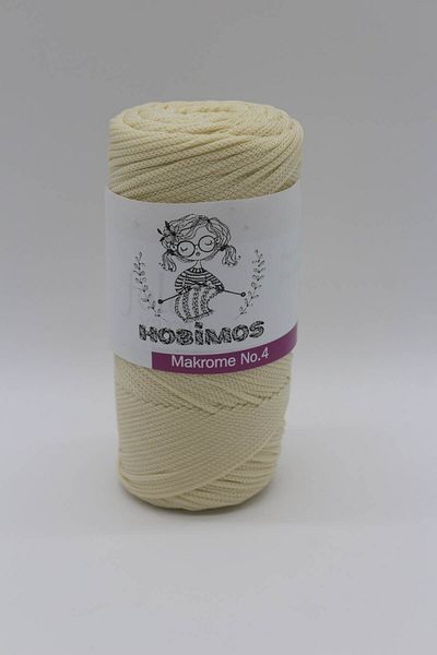 Hobimos 200 gr 230 Mt Polyester Macrame Twine - Τσάντα, Καλάθι, Σφουγγαρίστρα, Σχοινί Σουπλά 2mm