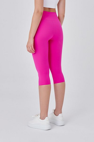 UP&FIT Push Up High Waist Capri Leggings Pink