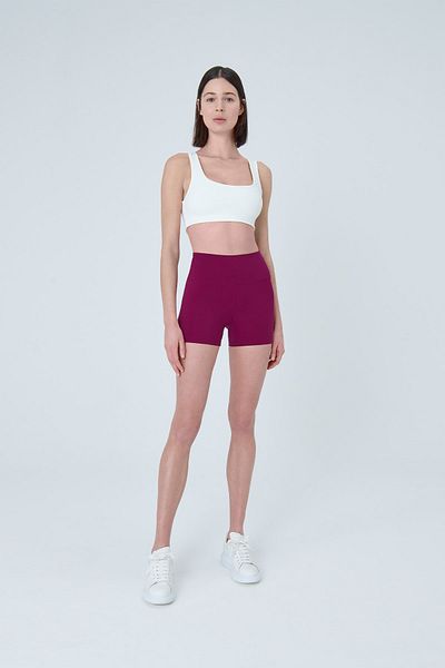 UP&FIT Push Up High Waist Recovery Shorts Leggings Plum