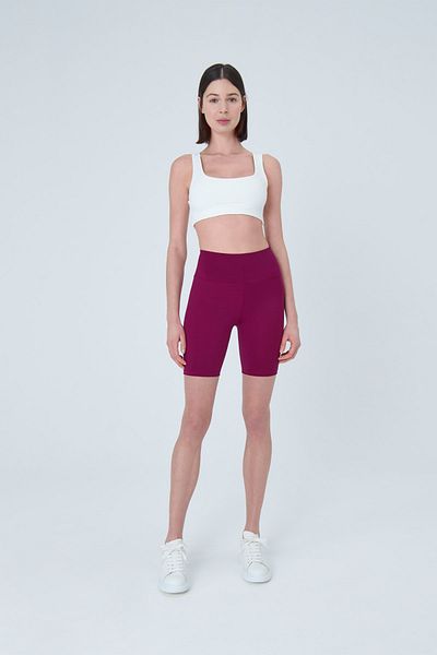 UP&FIT Push Up High Waist Tightening Biker κολάν δαμάσκηνο