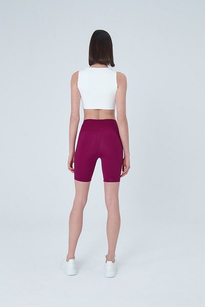 UP&FIT Push Up High Waist Tightening Biker κολάν δαμάσκηνο