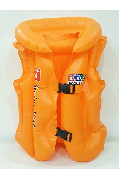 MOYASHOP Turuncu Çocuklar Için Deniz - Havuz Yüzücü Şişme Can Yeleği - Yelek ...