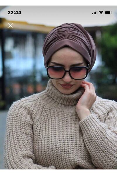 Nilbutik Bone Şal Hazır Tesettür Giyim Tasarım Bone - Özel Tasarım- Yeni Mode...