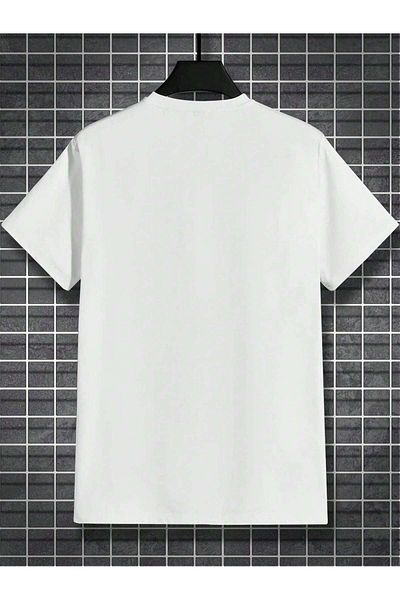 Jose Clothing Λευκό εμπριμέ Unisex Oversize T-Shirt - Κοντό μανίκι