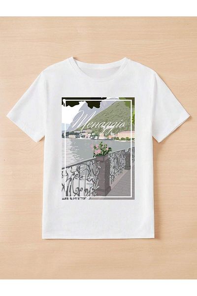 Jose Clothing UNISEX ΛΕΥΚΟ ΤΥΠΩΜΕΝΟ ΥΠΕΡΜΕΓΕΘΕΣ ΚΟΝΤΟΜΑΝΙΚΙ ΜΠΟΥΛΟΣ