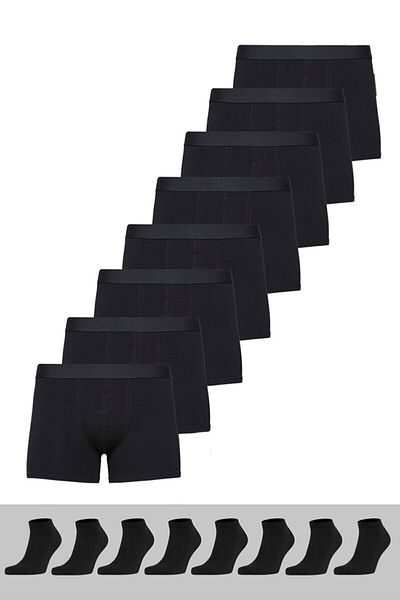 HARMAN TEKSTİL Ανδρικά 8 μποτάκια Κάλτσες 8 Boxer Cotton Lycra Economic Package