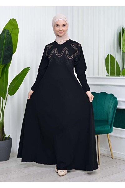 Modamix فستان سهرة مطرز بالحجر - كود: 633